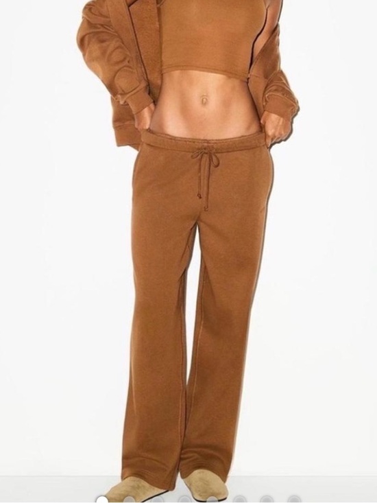 SKIMS Pants - Skims Cotton Fleece Classic Straight Leg Pant